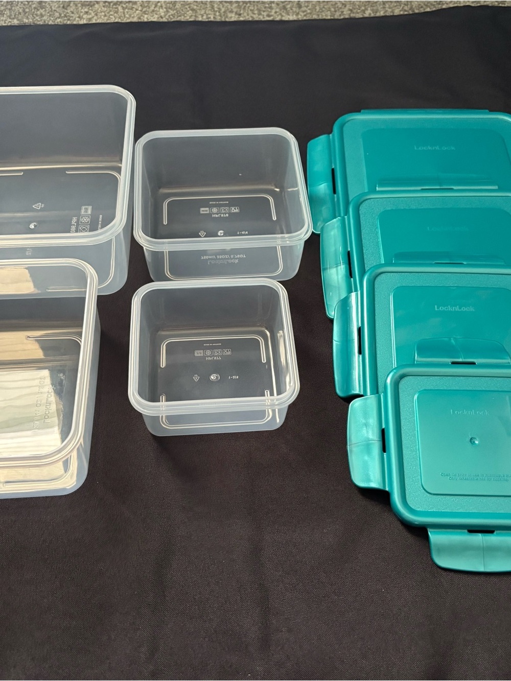Teal Food Storage Container Set - Stackable Airtight Containers